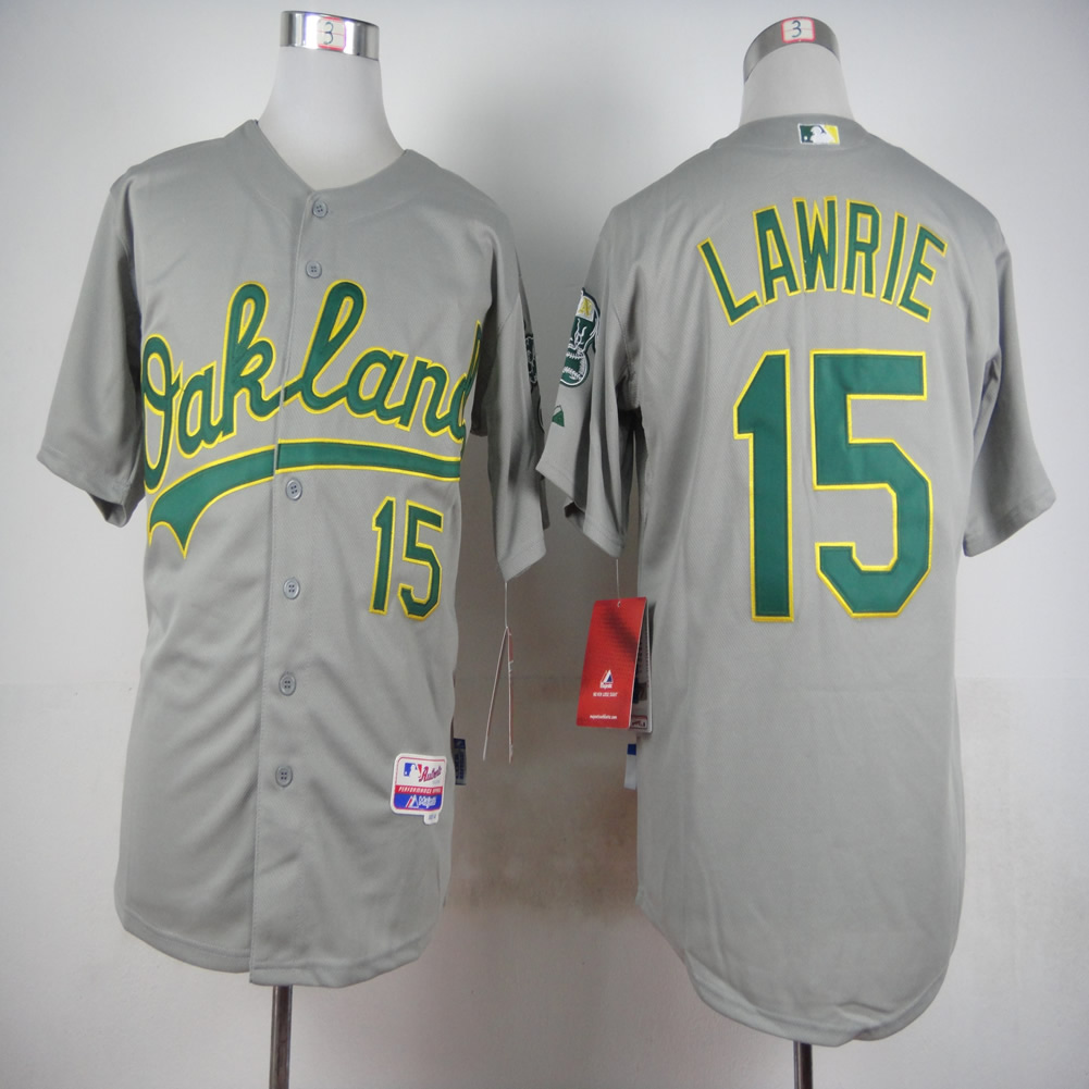 Men Oakland Athletics #15 Lawrie Grey MLB Jerseys->oakland athletics->MLB Jersey